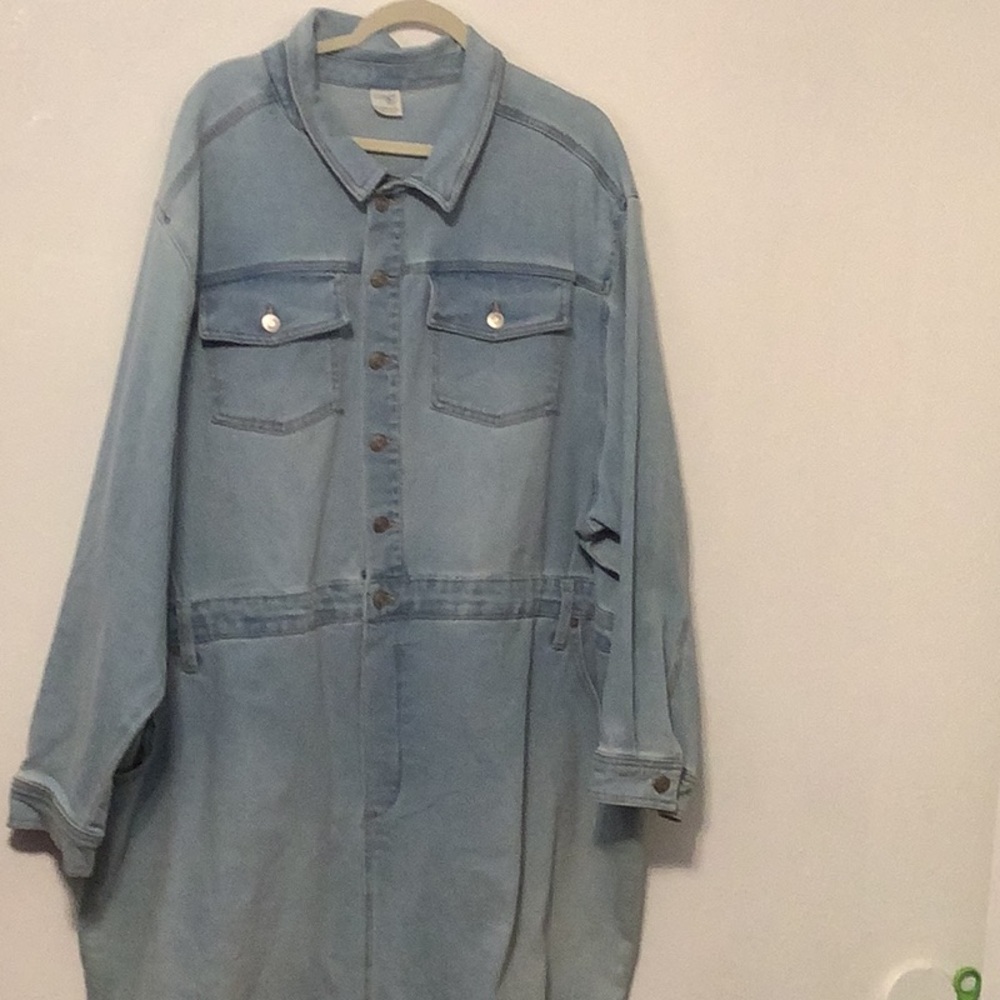 Awesome Terra & Sky Denim Dress Size 4X New